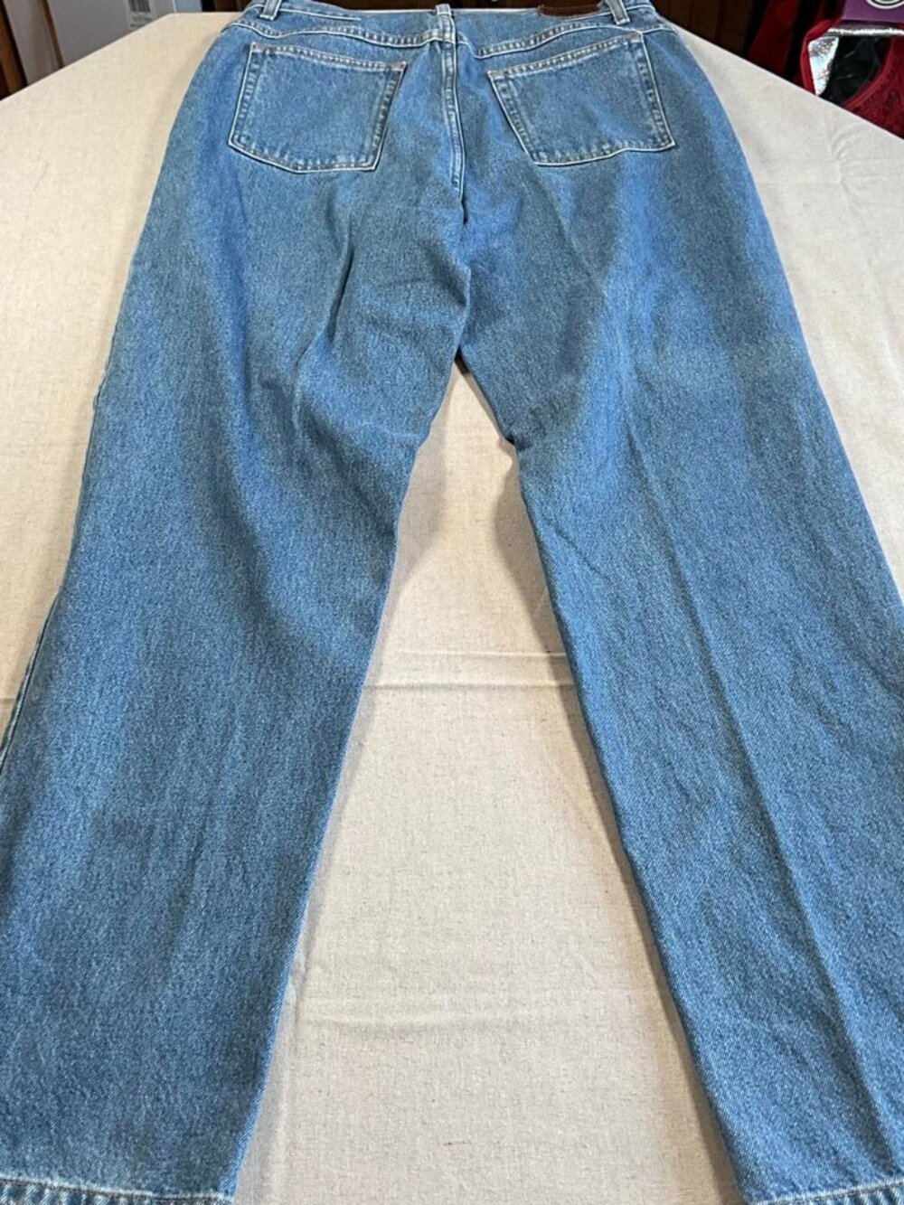 Womens L.L.Bean 100% Cotton Light Wash Relaxed Fit Jeans (16 Tall) - Picture 7 of 8